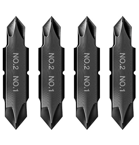 Galvanox Brocas planas de repuesto Phillips #1 y #2 de doble extremo para multiherramientas Leatherman (paquete de 4)