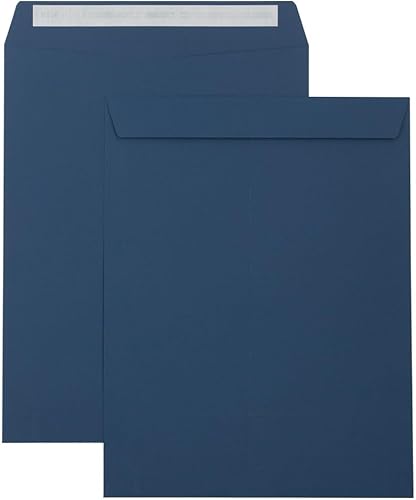 Miniatura 6 de LUXPaper Sobres de extremo abierto de 10 x 13 pulgadas  Despegar y prensar  Azul marino  Texto de 80 libras  Cantidad de 1,000 unidades
