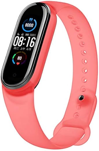 Amazon.com: Bandas de reloj para Xiaomi Mi Band 5, correa de repuesto  transparente de silicona para Xiaomi Smart Band 5 (NO Track) : Electrónica