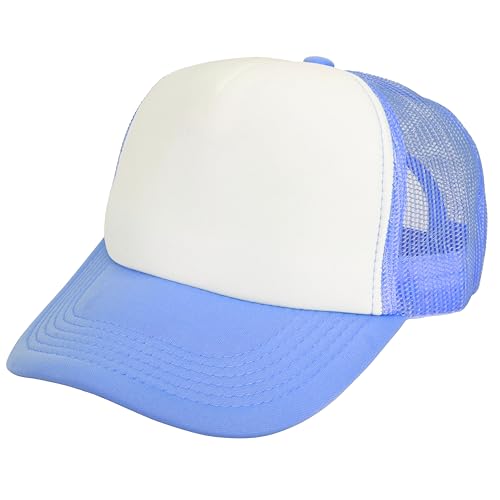 Image of Gelante Sublimation Blank Trucker Hats - Polyester Foam Mesh Snapback Baseball Cap
