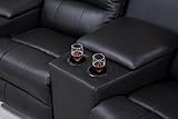 Mapo Möbel Ledersofa Kinosofa Fernsehsofa 5129-Cup-3-S - 7