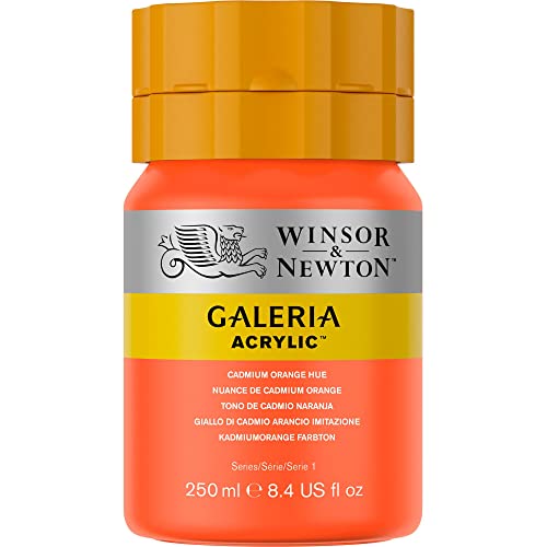 Image of Winsor & Newton Galeria Acrylic Color Tube, 250ml, Cadmium Orange Hue