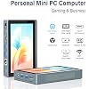 HIGOLEPC Mini PC Win 11 Pro Celeron N5095 Mini Computer with Fan,16GB DDR4,256GB ROM Mini PC with Screen Micro PC Full-Featured USB-C 4K 60Hz Triple Display Mini Gaming Computer WiFi 5.0 BT5.0