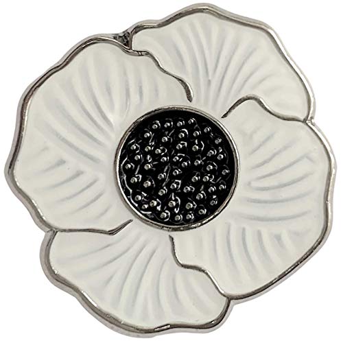 Price comparison product image Home Guard White Peace Poppy for Remembrance Day,  Poppy Day,  Lest we Forget,  WW1