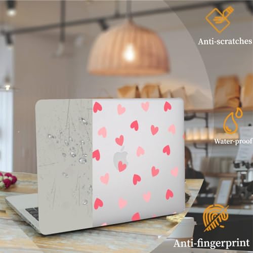 Funda MacBook Pro 13 A1278 soluciona arañazos carcasa rígida rosa con protector teclado 4