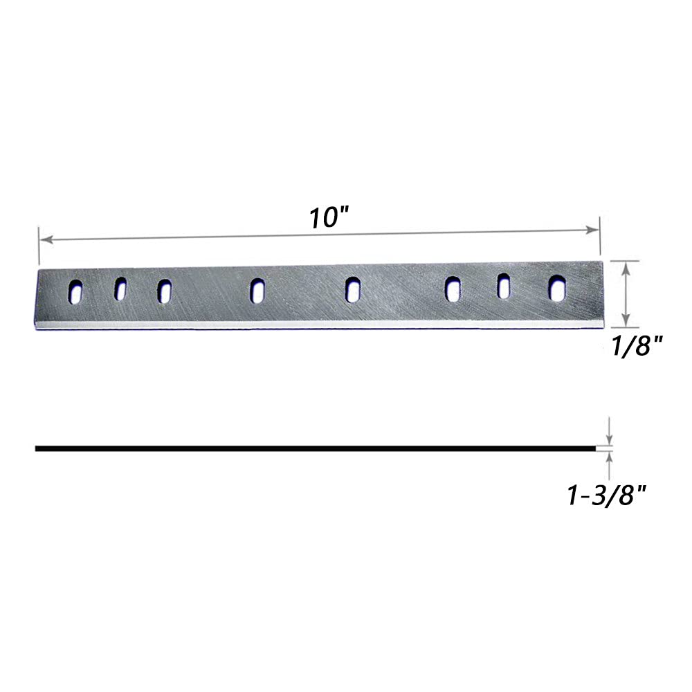 Cuchillas cepilladoras HSS de 10 pulgadas y 263 mm para cuchillo cepillador de madera Ryobi AP10 AP10N para carpintería, juego de 2, como se muestra