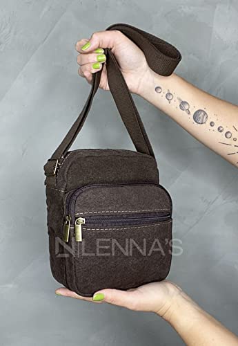 Lenna's Shoulder Bag Bolsa Transversal Pequena A009 Marrom