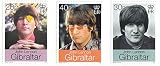 Gibraltar J Lennon Beatles Set of 3 Collectible Postage Stamps