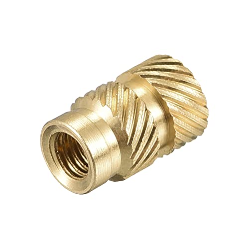 Écrous moletés M3 laiton uxcell, inserts de précision filetés 8mm x 5mm