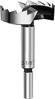 Forstner Bit,BASYNOL 2-1/8 inch Forstner Drill Bit,Wood Drilling Bit with Round Shank