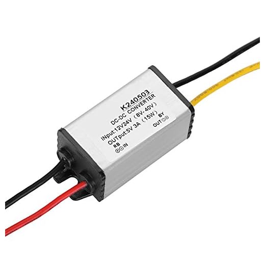 YWBL-WH Monitor de Pantalla LED para Automóvil Cámara Ventilador Motor Enrutador Convertidor Reductor de 5 V 3 A Reguladores de Voltaje de 12 V/24 A 5 3 A con Rendimiento Estable para CC, Voltaje