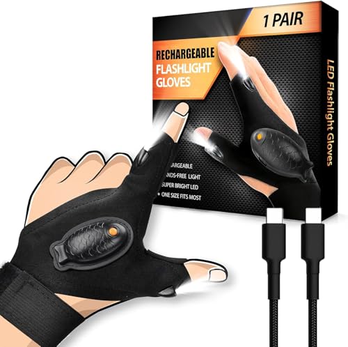 HANPURE Rechargeable LED Flashlight Gloves Stocking