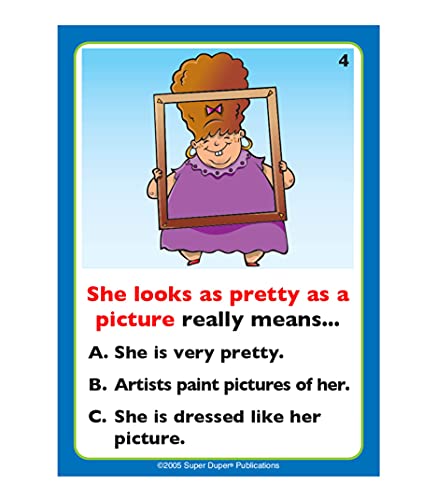 Super Duper Publications | Metaphors & Similes Fun Deck | Figurative Language Skills Flash Cards | Educational Learning Materials For Children… #TOP1