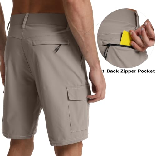 Image of Men's Lightweight Hiking Work Cargo Shorts 9 inch-5 Pockets