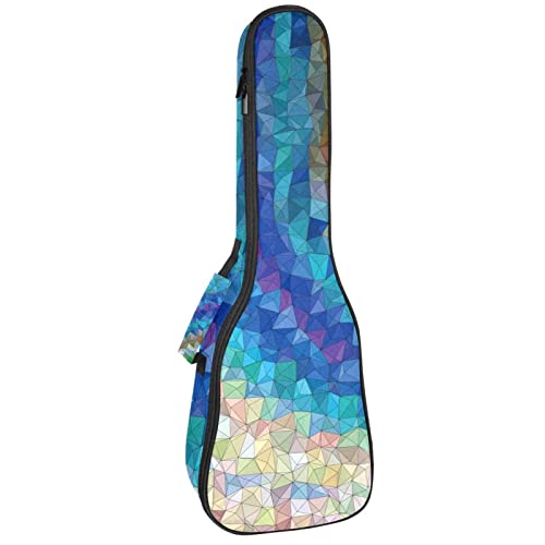 Sac ukulélé concert haut de gamme rembourré 10mm motif mosaïque