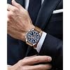 BENYAR Watch for Men Analog Quartz Chronograph Waterproof Luminous Designer Mens Wrist Watches Business Work Sport Casual Dress Watch with Silicone Strap Elegant Gifts for Men