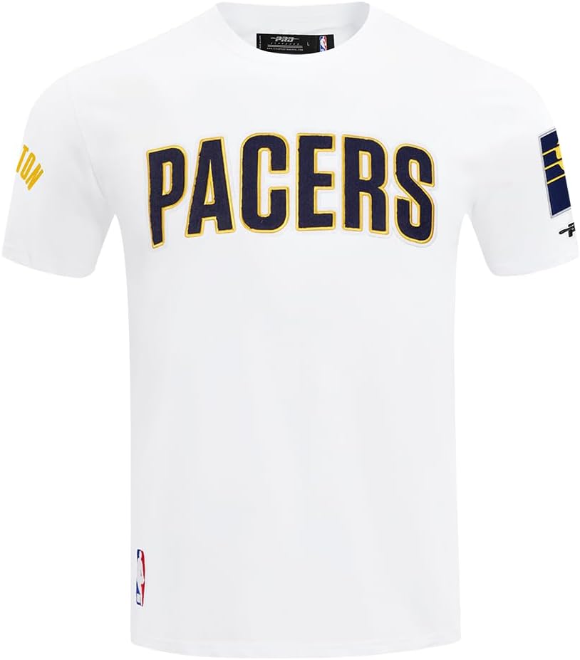 Pro Standard Mens NBA Indiana Pacers Tyrese Haliburton #0 Classic Player Short Sleeve Tee White 2XL