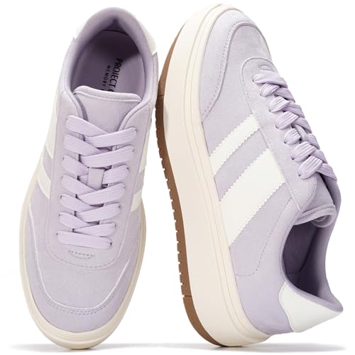 Project Cloud Platform Sneakers for Women - Lightweight Memory Foam Insole Womens Sneakers - Non-Slip Fashion Sneakers for Women Footwear - Women's Fashion Platform Shoes (Nita)