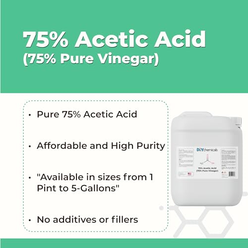 image for Chemboys Industrial-Grade 75% Pure Acetic Acid by DIY Chemicals – Mu