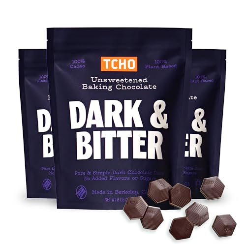 TCHO Dark & Bitter 100% Unsweetened Baking Couverture