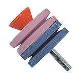 Triamisus Afilador de Taladro de molienda Cortacésped Afilador de Hoja de Taladro Giratorio más rápido - Azul + Rosa