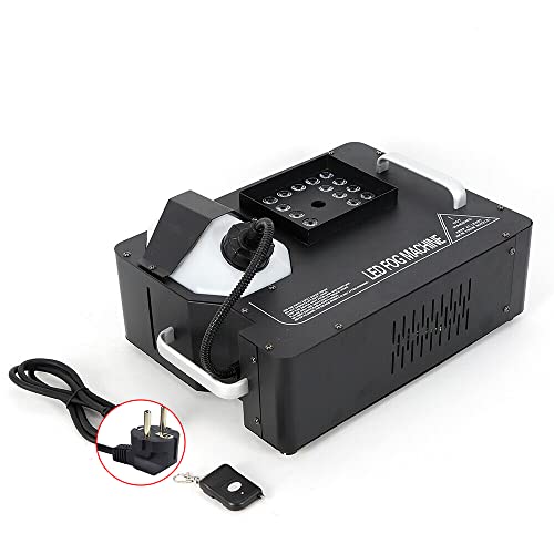 Fog Machine, 1500W Smoke Machine Rgb 3In1 24 Leds Dmx Vertical Spray Stage Light Fogger,With Remote Controller,For Wedding, Halloween, Party,Christmas And Stage Effect #TOP3