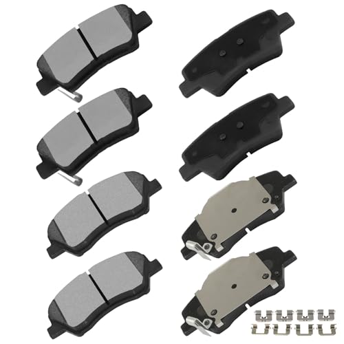 Image of cciyu D2190 D1812 Front & Rear Ceramic Disc Brake Pads Kit For Hyundai For Accent 2018-2022,For Kia For Rio 2018-2022