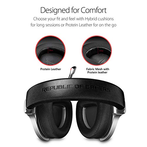 Asus Gaming Headset Rog Delta | Headset With Mic And Hi-Res Ess Quad-Dac | Compatible Gaming Headphones For Pc, Mac, Ps4, Xbox One | Aura Sync Rgb Lighting #TOP5
