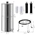 SmarketBuy Gravity-fed Water Filter System 2.25 Gal, 304 Stainless Steel Water Filter System with 4 Filters and Stand, Countertop Filter System for Home and Outdoor Camping Use