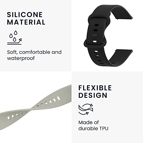 Kwmobile 2x Cinturino TPU Silicone Fibbia