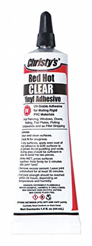 Vinyl/PVC Adhesive, Clear, 1.5 oz
