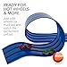 RESILIA Race Car Track Set – Compatible with Diecast Cars Like Hot Wheels & Matchbox – Fun Toy for Kids & Toddlers, Racing Playset for Adventures, 6.5 Inch Wide x 20 Feet, 3 Lanes, Made in The USA
