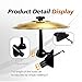 Car Cymbal Air Vent,mini cymbal for car，car crash cymbal，cymbal for car vent,Compact Car Accessory for Most Vehicles, Easy Installation and Rugged - Gold