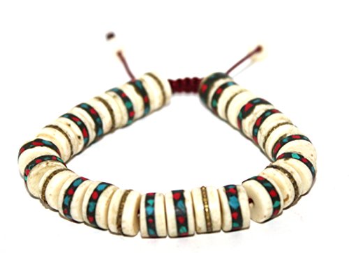 goldenlines Yak Bone Wrist Mala Tibetan Wrist Mala Prayer Beads Wrist Mala Meditation Mala