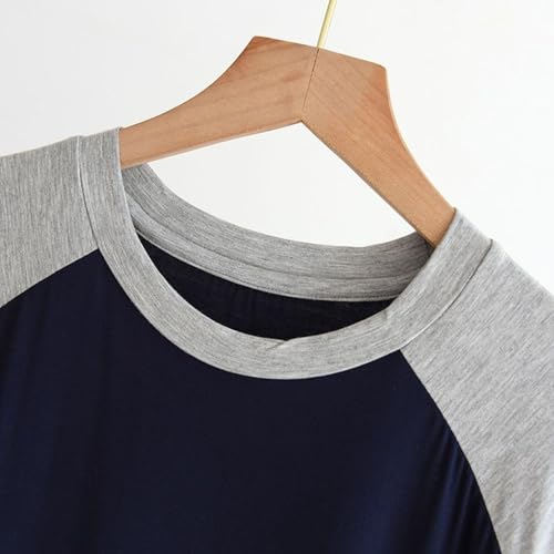 Men's Summer Nightshirt Cool Pajamas Spring Modal Casual Thin Sleeping Night Shirt Basic Lounge Sleep Shirt2