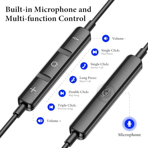Image of APETOO USB C Headphones with Mic Volume Control for iPhone 17 16 15 Pro Max | 90 Right Angle USB C Wired Earbuds, HiFi Stereo Type C Earphones for Samsung S25 /S26 /S24 /S23 /S22 iPad Pixel 10 9 8 7
