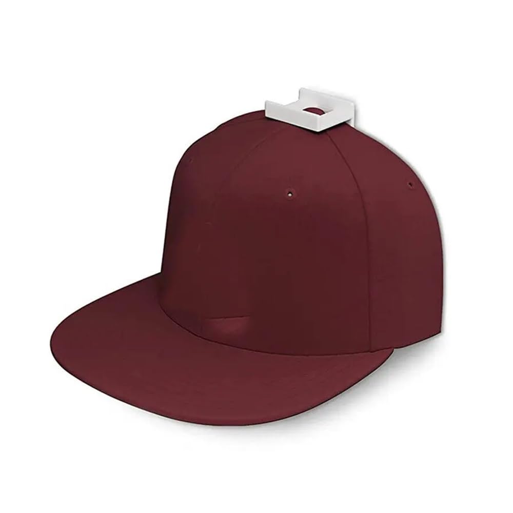 6 ganchos organizadores para gorras de béisbol (color negro, 6 piezas)