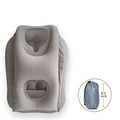 Harddo - Almohada de Viaje Hinchable portátil para Cuello, Cara, Cabeza y Cuerpo, Hinchable para Aviones, Coches, autobuses, Trenes, hogar, Oficina