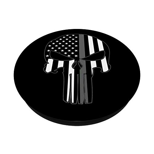 Thin Silver Line Pop Sockets Us Flag Corrections Officer Popsockets Popgrip: Swappable Grip For Phones & Tablets #TOP1