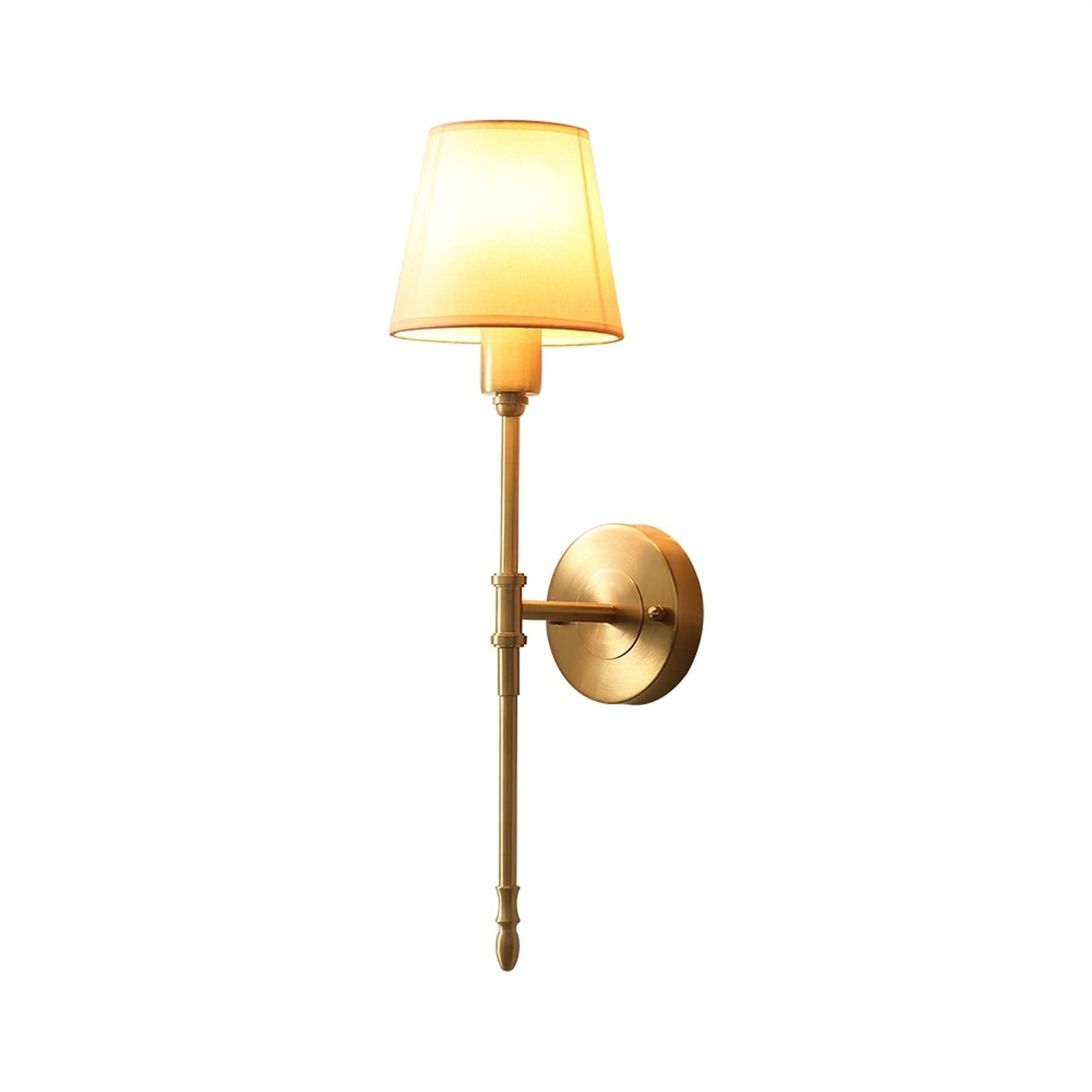 YNIYUJKL Wall Lamp, Modern Wall Sconce, European Wall Light All-Copper Wall Light Fixtures Fabric Mounts Wall Mount-Mounted Wall Fitting Bracket Light Wall Lamp Indoor Bedroo