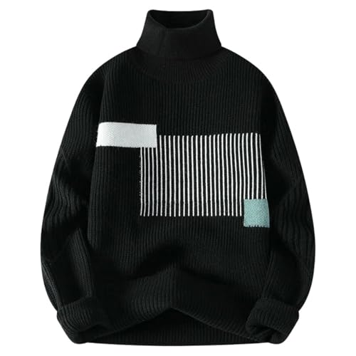 Pull col haut homme tendance automne chaud et léger vêtement masculin mode
