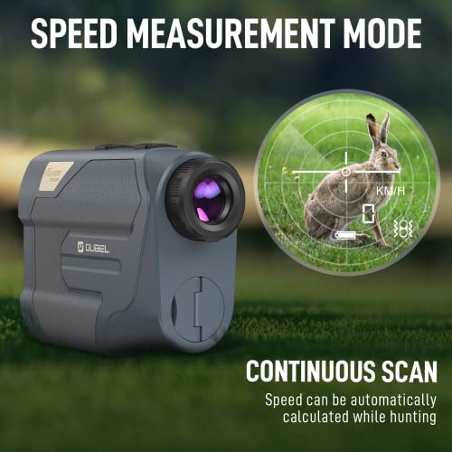 Telemetro-de-Golf-OUBEL-650-Yardas-con-Pendiente-Perilla-de-Enfoque-Manual-escaneo-Continuo-vibracion-de-Bloqueo-de-asta-de-Bandera-precision-de–1-Yarda-Zoom-6X-Velocidad-Caza