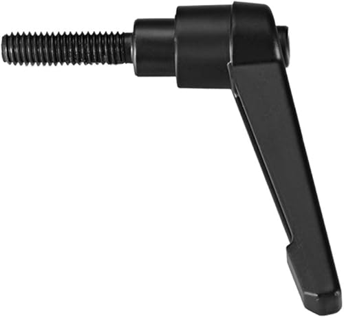 Miniatura 12 de uxcell 5 piezas de manija de palanca de sujeción ajustable M8 x 0.630 in óxido negro métrico acero al carbono macho roscado perillas de mano
