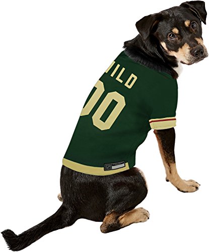 Image of NHL Minnesota Wild Jersey for Dogs & Cats, X-Large. - Let Your Pet Be A Real NHL Fan!
