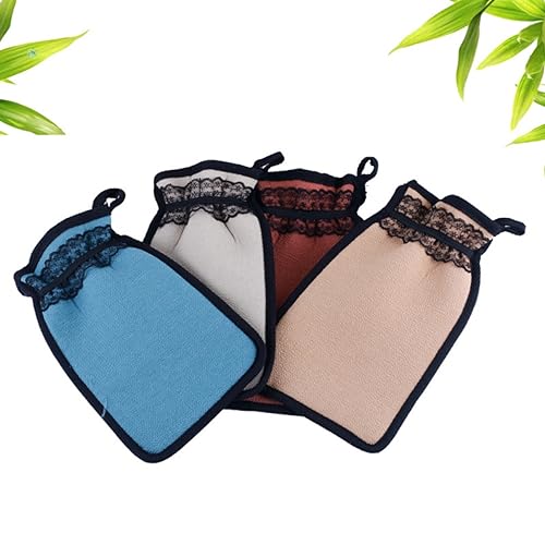 Beavorty 6 Peças Luva Esfoliante Luvas Esfoliantes Removedor De Desnatado Morto Luvas De Banho Luva