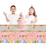 Mantel de Pascua | Protector Rectangular Bonito 137x272 cm | Corredor de Mesa de Primavera con Huevos - para Fiesta Camping Jardin Exterior Interior Hogar