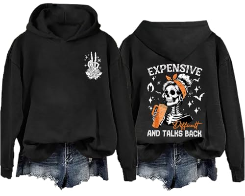 Talks Back Hoodie & Sweatshirt - Women's Expensive & Difficult Back Options3