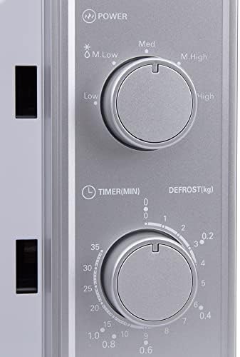 Cookology Microwave, 800W Freestanding, 20 Litre Capacity, 25cm Turntable (Silver)