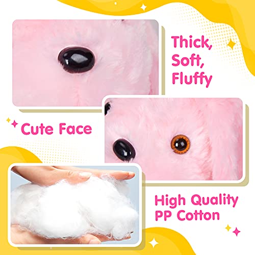 Bstaofy Wewill 18'' Light Up Pink Puppy Dog Led Stuffed Animal With Colorful Night Light Glow Soft Plush Toy Gifts For Kids On Christmas Birthday #TOP6