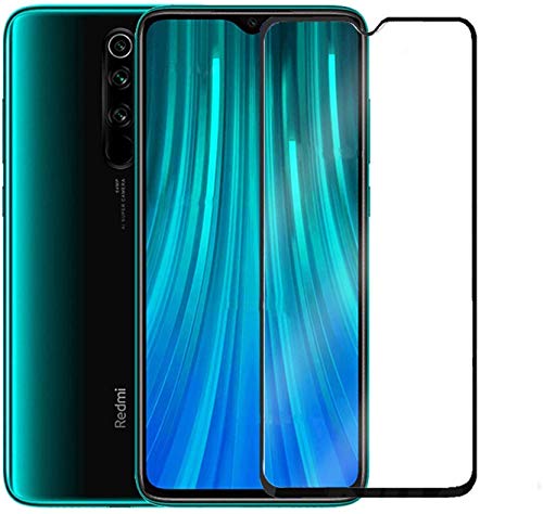 Image of DD SON Tempered Glass Screen Protector Compatible for Redmi Note 8 pro (11D) with Edge to Edge Coverage and Easy Installation kit,Black